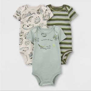 Carter’s 3 pack baby boy onesies, size 3M
